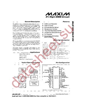 MAX133EQH+D datasheet  